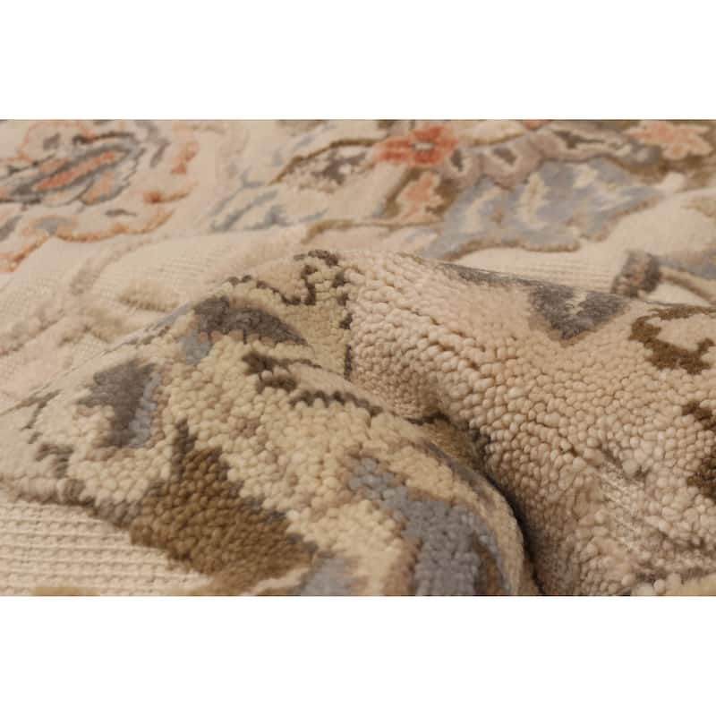 ECARPETGALLERY Hand-knotted Modern Oushak Beige Wool Rug - 9'4 x 11'11