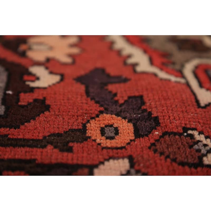 Medallion Bakhtiari Persian Vintage Area Rug Handmade Wool Carpet - 6'4" x 9'5"