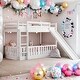 preview thumbnail 2 of 11, Twin Over Twin Bunk Bed with Slide & Built-in Ladder,Muti-Functional Bunk Bed Fits Two St&ard Twin Size Mattresses