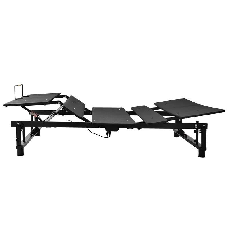 King Size Adjustable Bed Base Frame Head and Foot Incline Quiet Motor