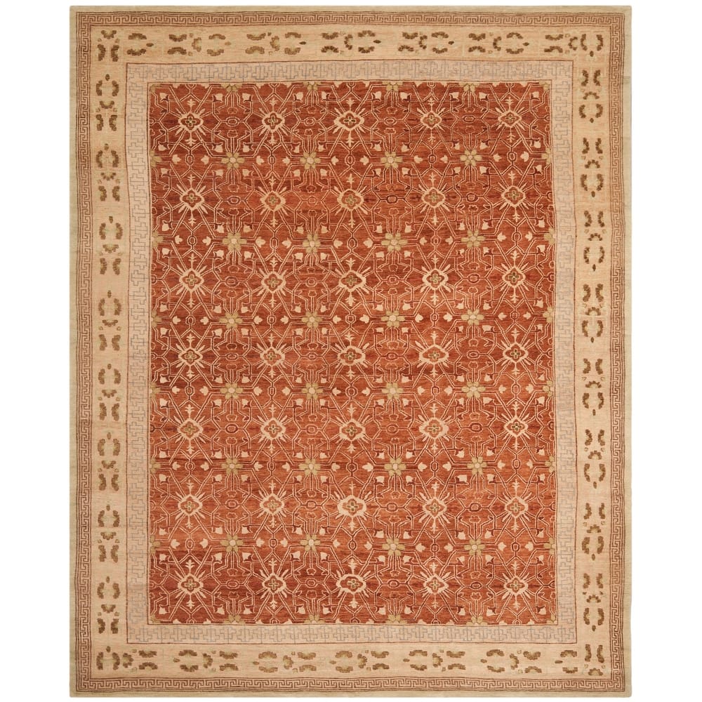 SAFAVIEH Couture Hand-knotted Yuiko Gundeline Traditional Oriental Wool Rug