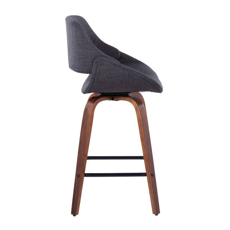 Carson Carrington Svellingen 26" Fixed-Height Counter Stool with Square Footrest (Set of 2)
