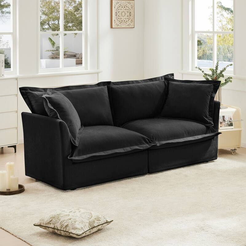 Comfortable Detachable-Covered 2-Seat Sofa for Small Spaces, Stylish and Versatile