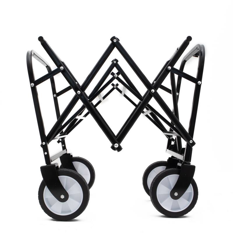 Colorful Foldable Wagon w/ Straps - 225lb Capacity for Beach & Camping