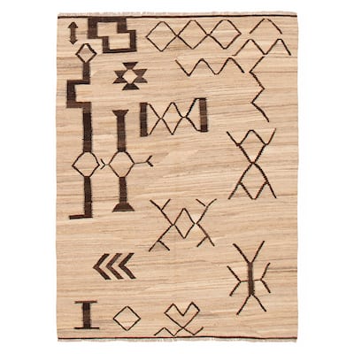 Sivas Khaki Kilim 5'1" x 6'9" - 5'1 x 6'9