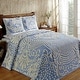 preview thumbnail 1 of 0, Better Trends Florence Collection 100% Cotton Chenille Tufted Medallion Design Bedspread Set - Machine Washable & Tumble Dry