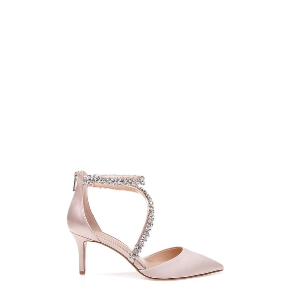 badgley mischka faith ankle strap pump