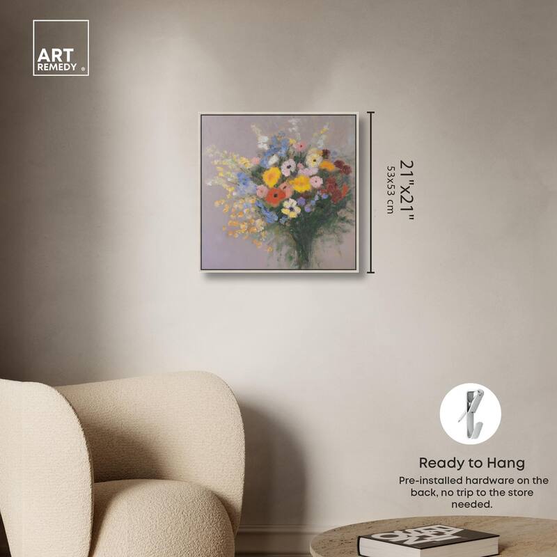Meadow Flowers Canvas by Art Remedy