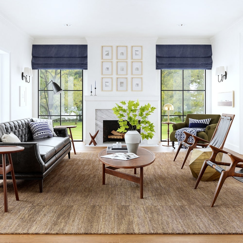 Starke Checked Wool Area Rug