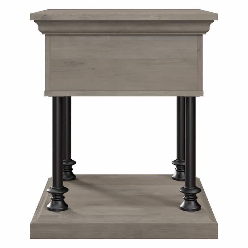 Coliseum Designer End Table with Storage by Bush Furniture