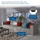 preview thumbnail 33 of 31, Mingle Vegan Leather 4-Piece Sectional Sofa