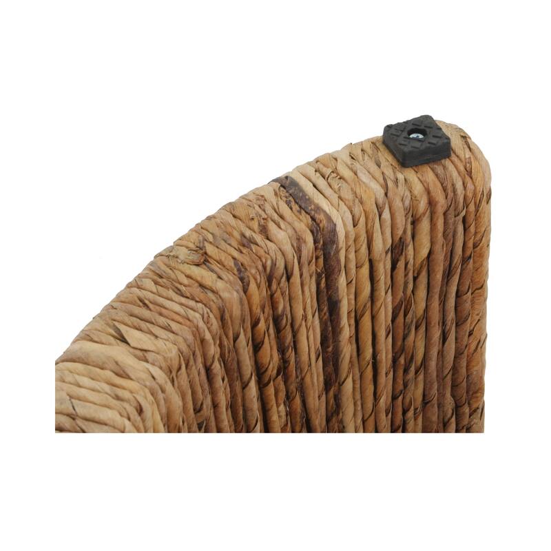 NPD Furniture Kanza Handwoven Abaca Coffee Table with Open Shelf