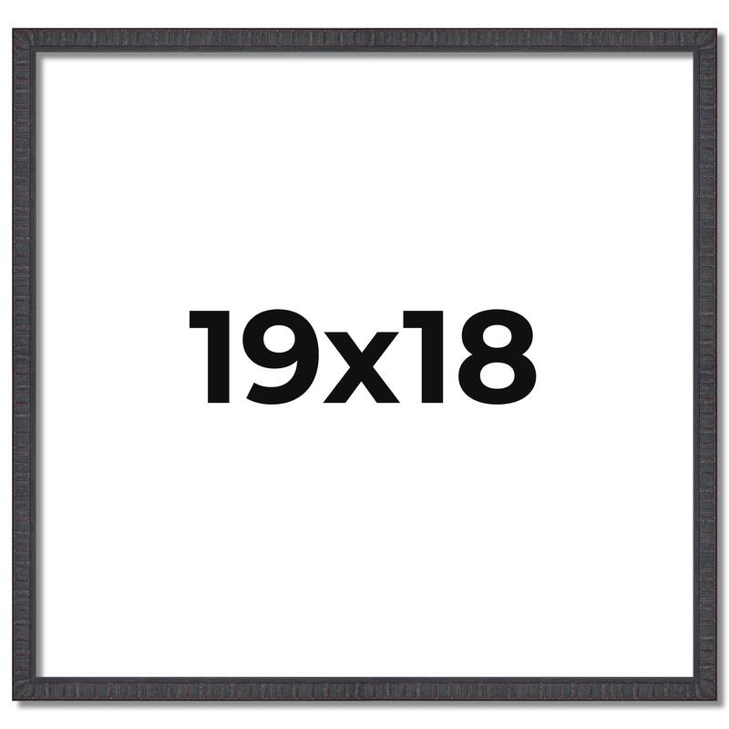 19x18 Frame Brown Solid Wood Picture Frame - Complete Modern Photo