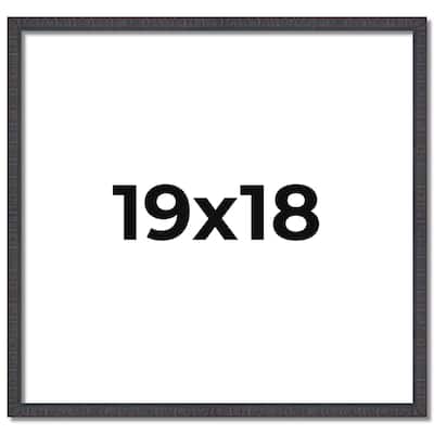 19x18 Frame Brown Solid Wood Picture Frame - Complete Modern Photo