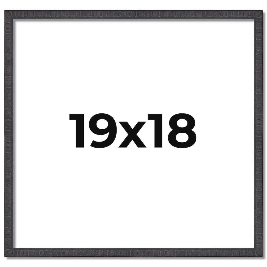 19x18 Frame Brown Solid Wood Picture Frame - Complete Modern Photo