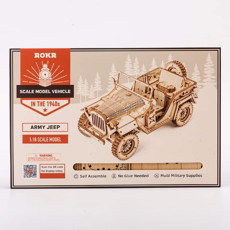 DIY 3D Puzzle - Jeep Army Car - 369pcs