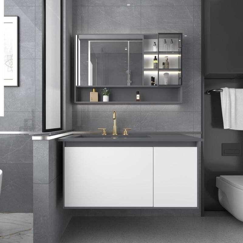 Widespread Double Handle Bathroom Faucet With Pop-up Drain