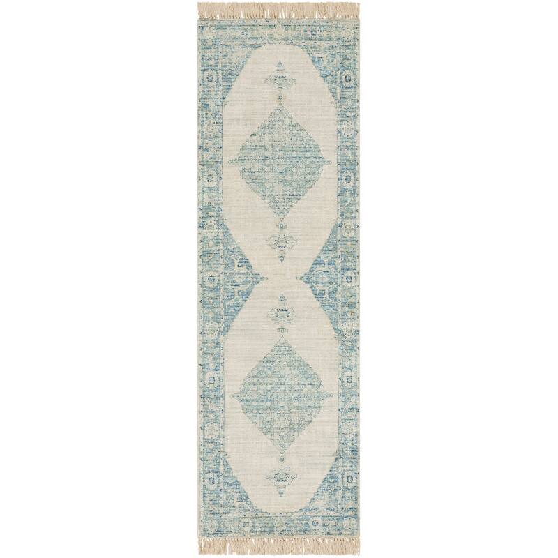 Livabliss Eliah Handmade Medallion Cotton Blend Area Rug