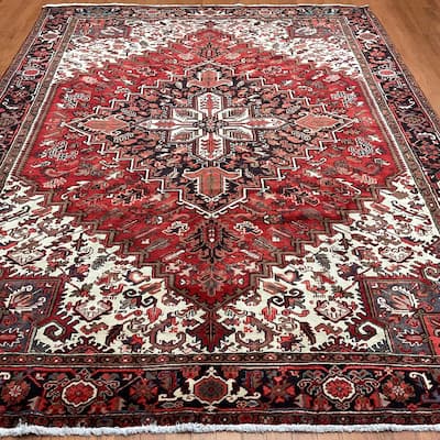 HERAT ORIENTAL Handmade Fine Heriz Rug - 8'6" x 11'2"