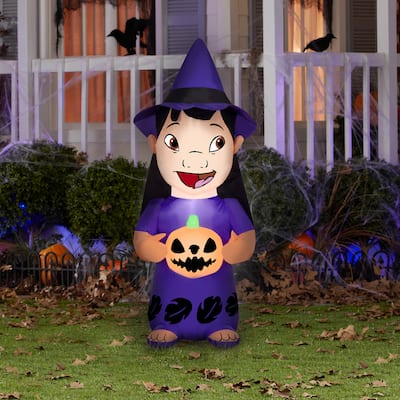 Airblown-Lilo w/ Witch Hat and Pumpkin-Disney