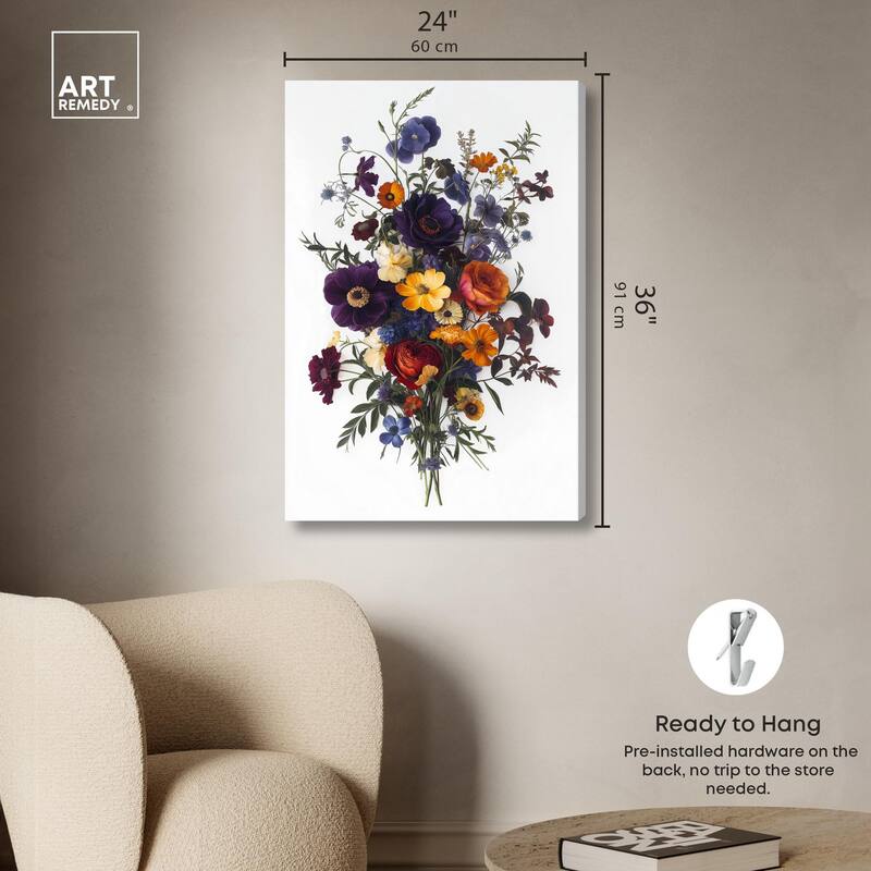 Regal Rose Riot III Canvas by Art Remedy, Gallery Wrapped