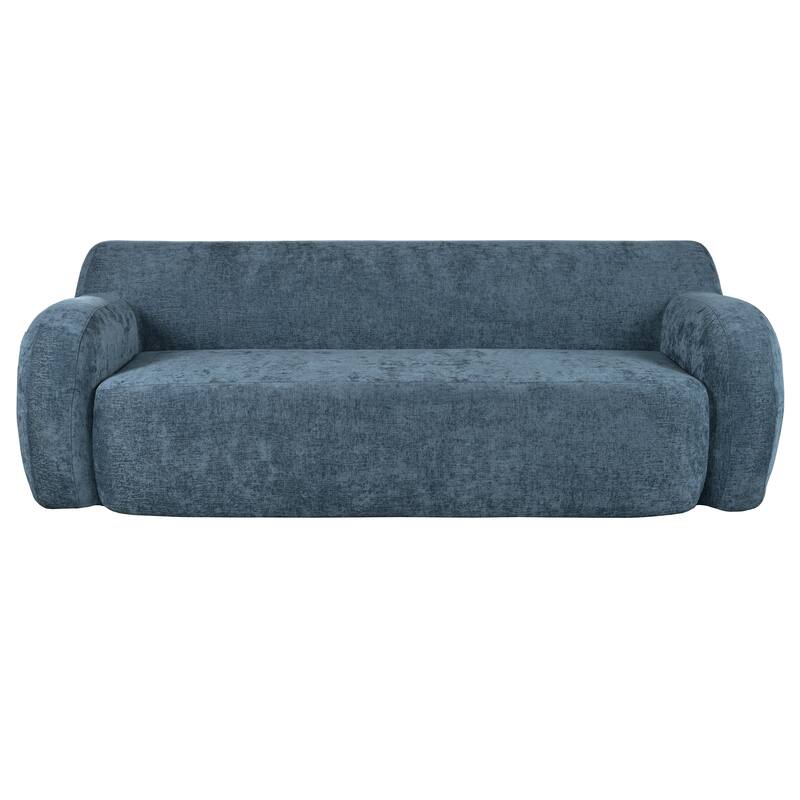 81.5" Ergonomic 3-Seater Curved Sofa, Modular for Living Room, Bedroom, or Apartment