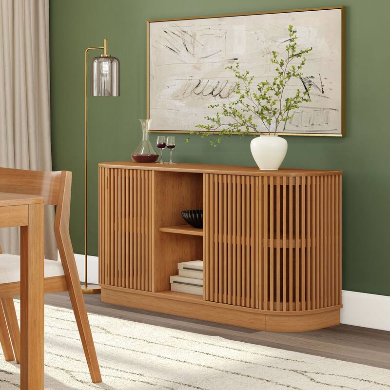 Plank and Beam Contour 2-Door Sideboard/TV Stand with Shelf