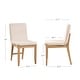 preview thumbnail 105 of 115, Gracie Modern Bar Stool, Boucle Upholstered Chair and Brushed Wooden Legs