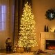 preview thumbnail 8 of 7, Beautiful 7.5ft Snow Flocked Prelit Artificial Christmas Tree with 350 Clear Lights,Auto Open,Extra Bulb