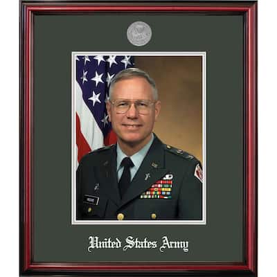 Patriot Frames Army 8x10 Portrait Petite Frame with Silver Medallion