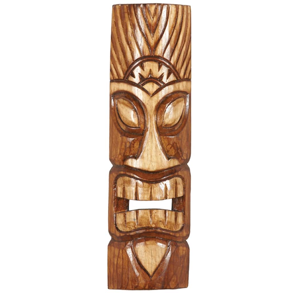 Wood Small Natural Tiki Mask