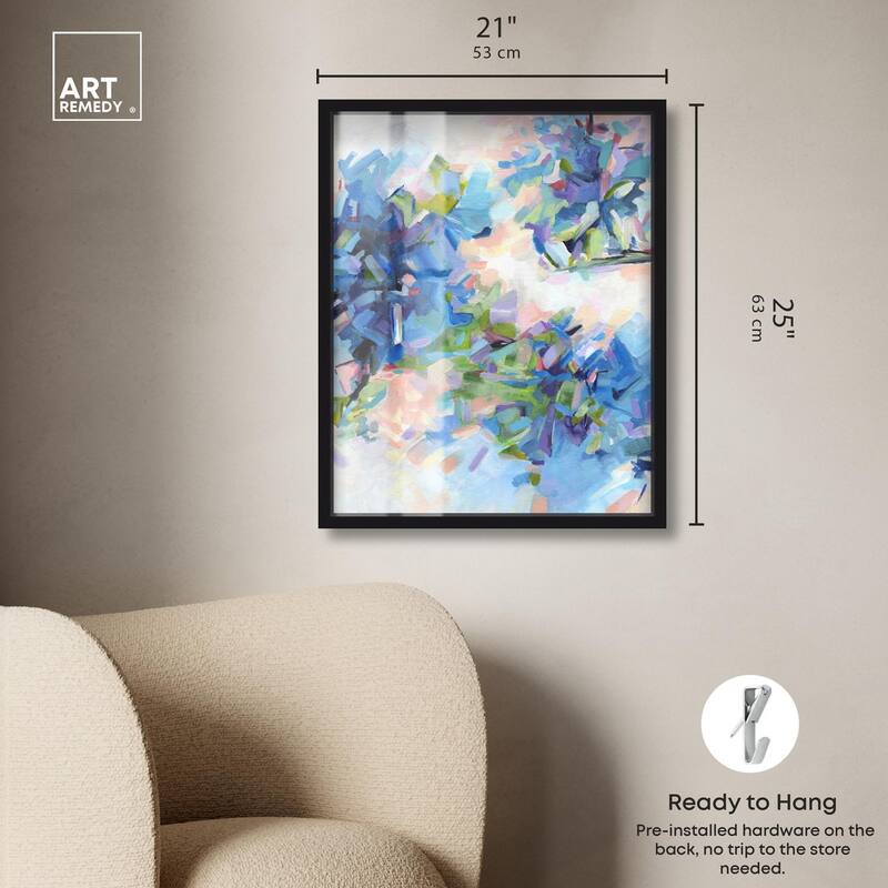 Blue Botanicals Shadowbox by Art Remedy