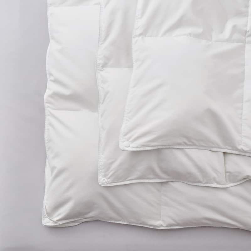 3-in-1 800 Fill Power 90% Down Comforter with 400 TC Cotton Cover, All Season Duvet Insert