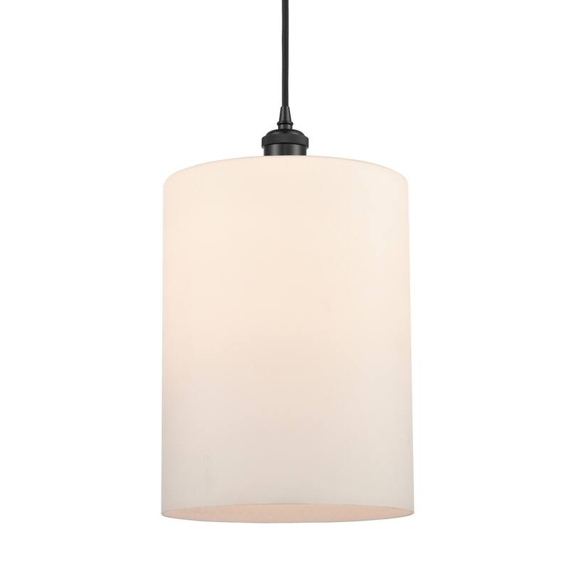 Innovations Lighting 516-1P-14-9-L Cobbleskill Pendant Cobbleskill 9" - Matte White / Matte Black