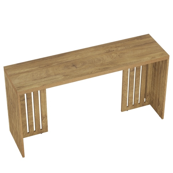 63-Inch Bar Table, Industrial Counter Height Pub Table with