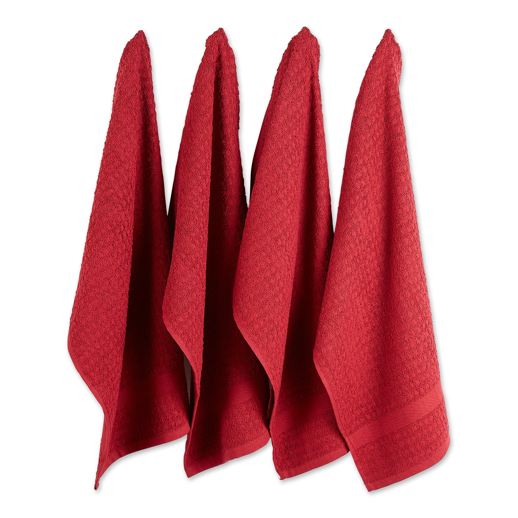 Set of 4 Solid Red Terry Dish Towel, 26 - Bed Bath & Beyond