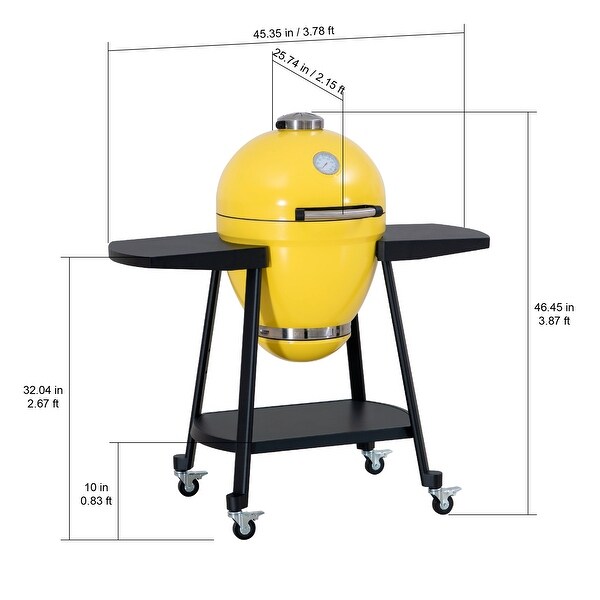 Sunjoy Kamado-Style Egg Charcoal Grill - On Sale - Bed Bath