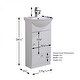 preview thumbnail 3 of 12, Bathroom Vanity Sink Cabinet Vitreous China Sink Comes With Faucet And Drain Hardware Included Renovators Supply