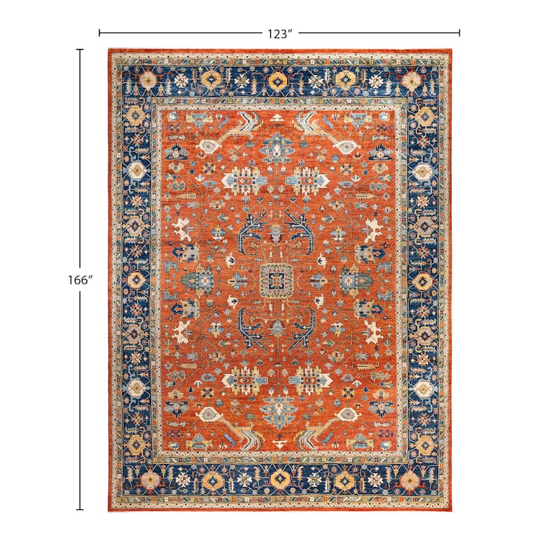 Serapi One-of-a-Kind Hand-Knotted Area Rug - Orange - 10' 3" x 13' 10"