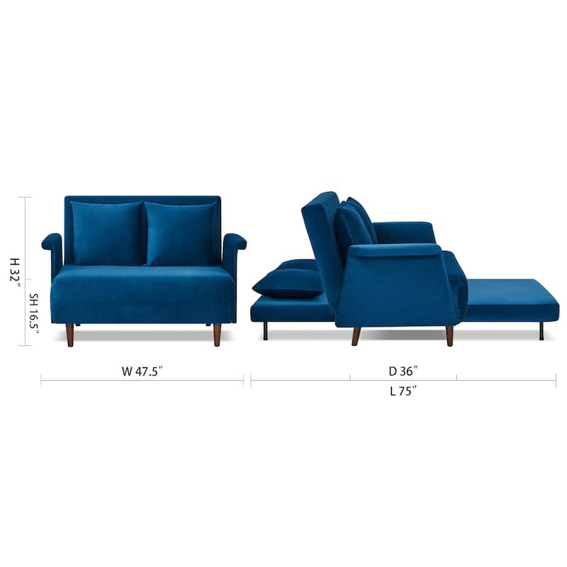 Artdeco Home - Boston & Cypress Convertible Futon Chair