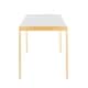 Thumbnail 3, Fuji Contemporary-Glam Gold Dining Table - N/A. Changes active main hero.
