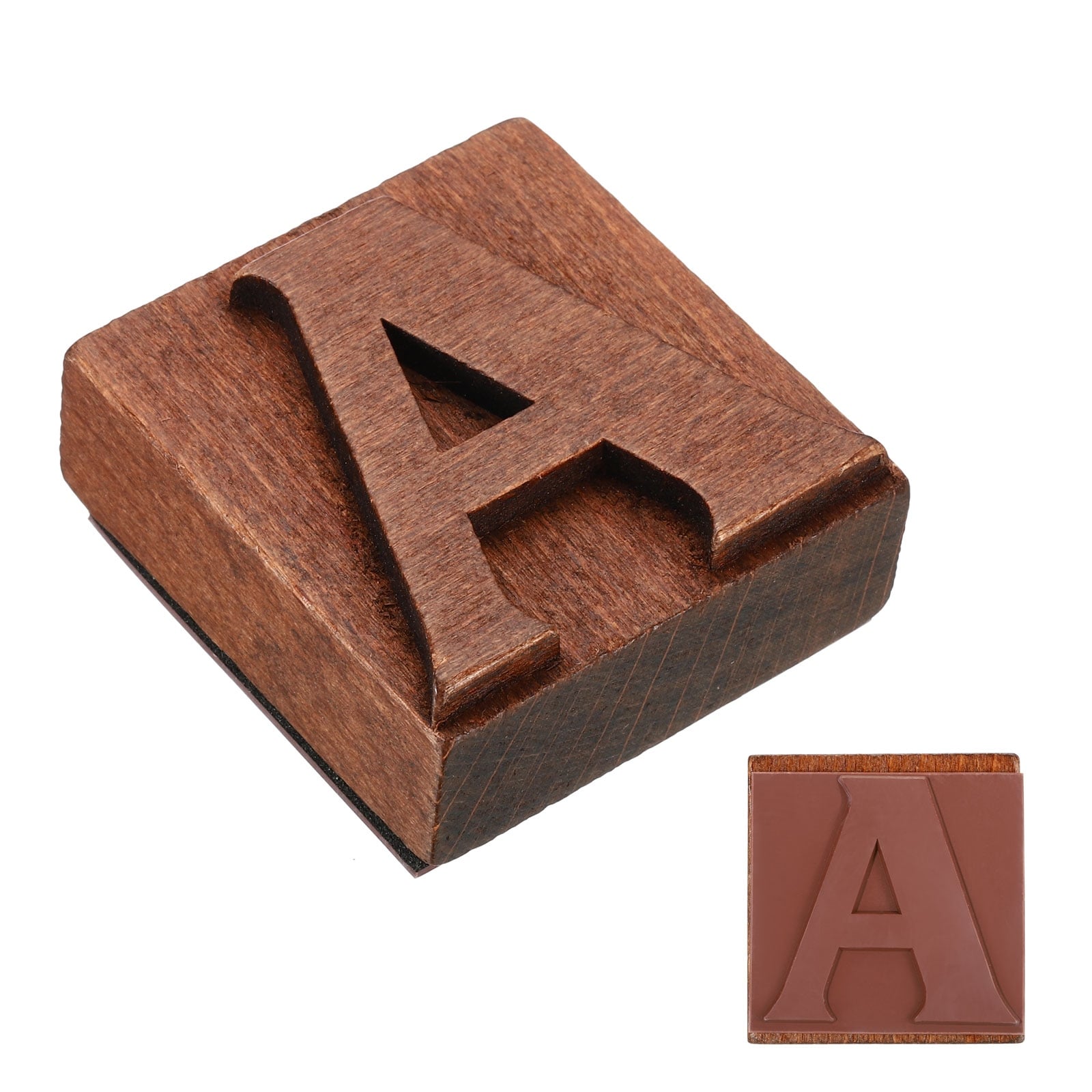 Letter Stamps Wood Rubber Stamp Character A-Z Vintage Alphabet Stamps -  Brown - Bed Bath & Beyond - 37559757