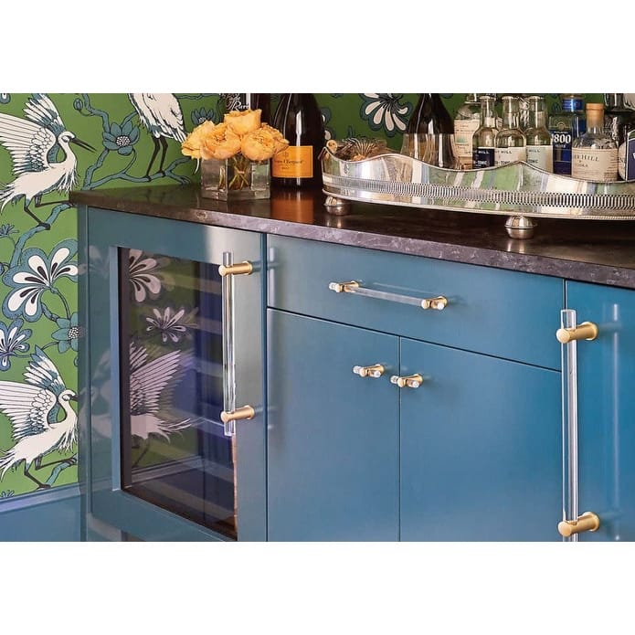 Schaub and Company Lumiere 8" Euro Modern Acrylic Bar Cabinet Handle