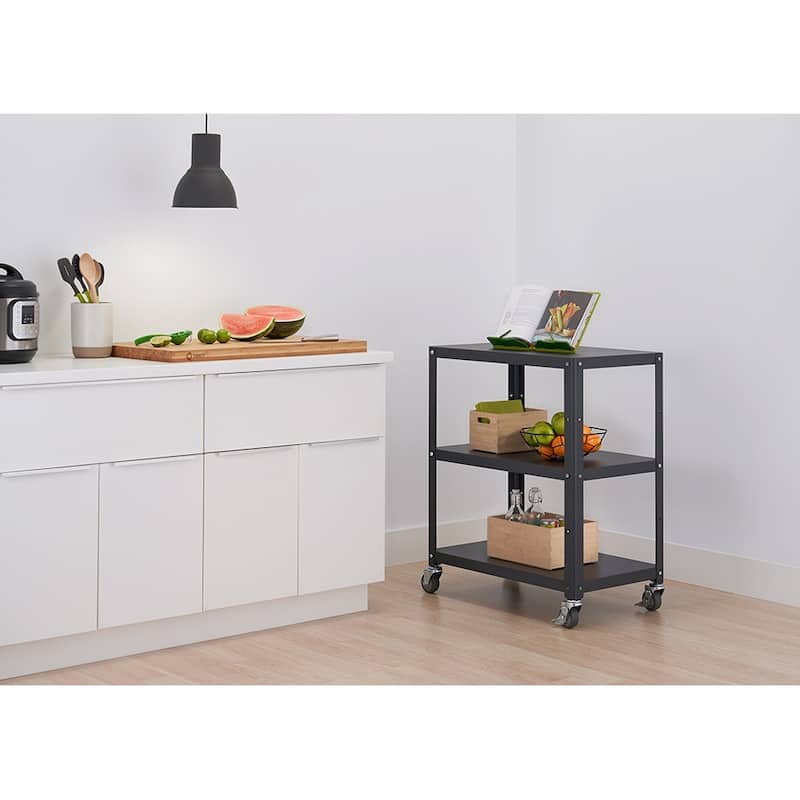TRINITY Metal Utility Cart 30x18x36