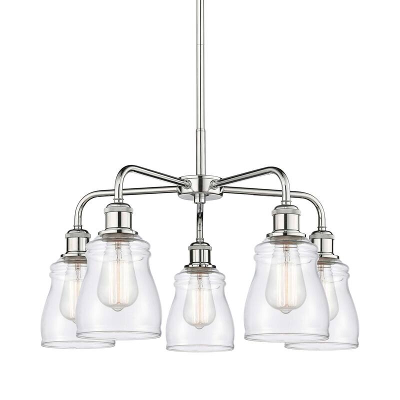 Innovations Lighting 516-5CR-15-23 Ellery Chandelier Ellery 5 Light - Polished Chrome / Clear