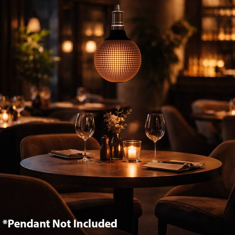 Festive Living G125 Decorative LED Bulb – 1800K Warm Vintage Glow - Art Deco