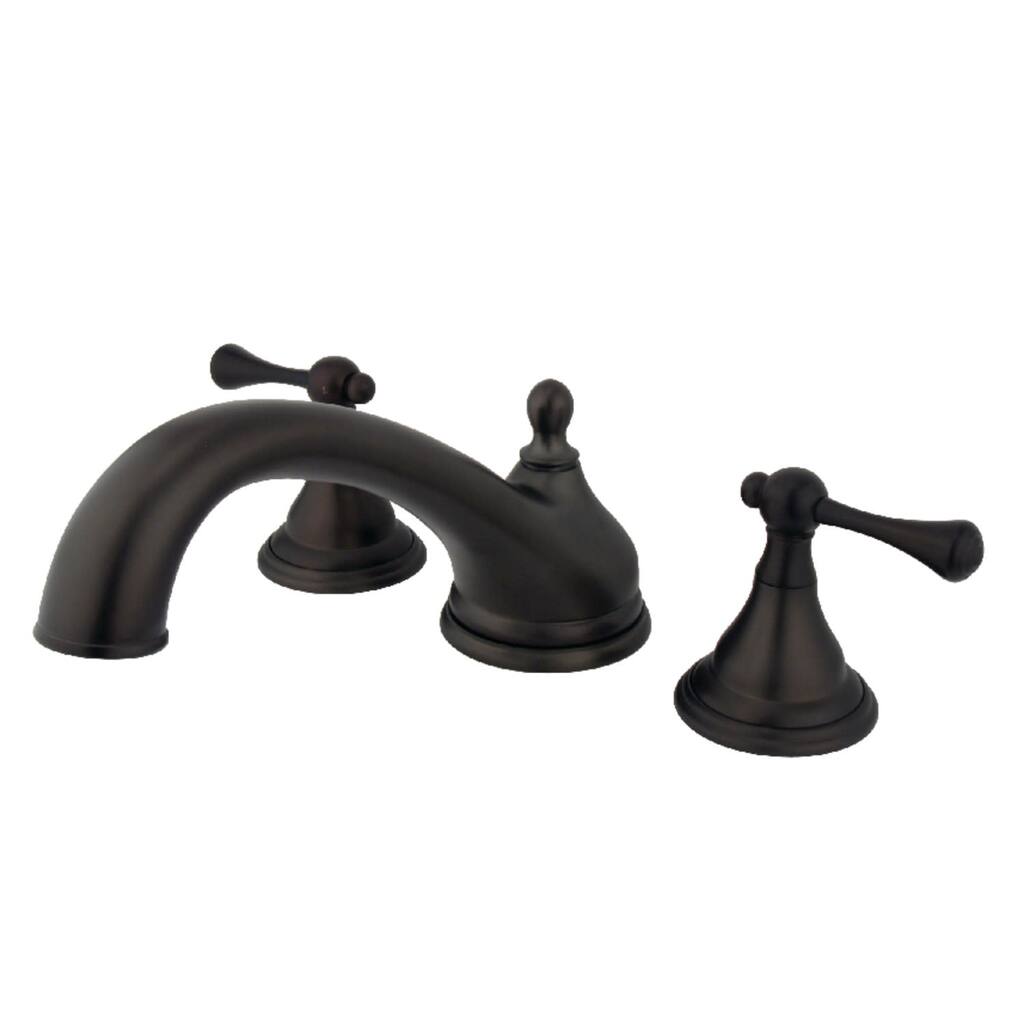 Kingston Brass Vintage Deck Mounted Roman Tub Filler with Lever