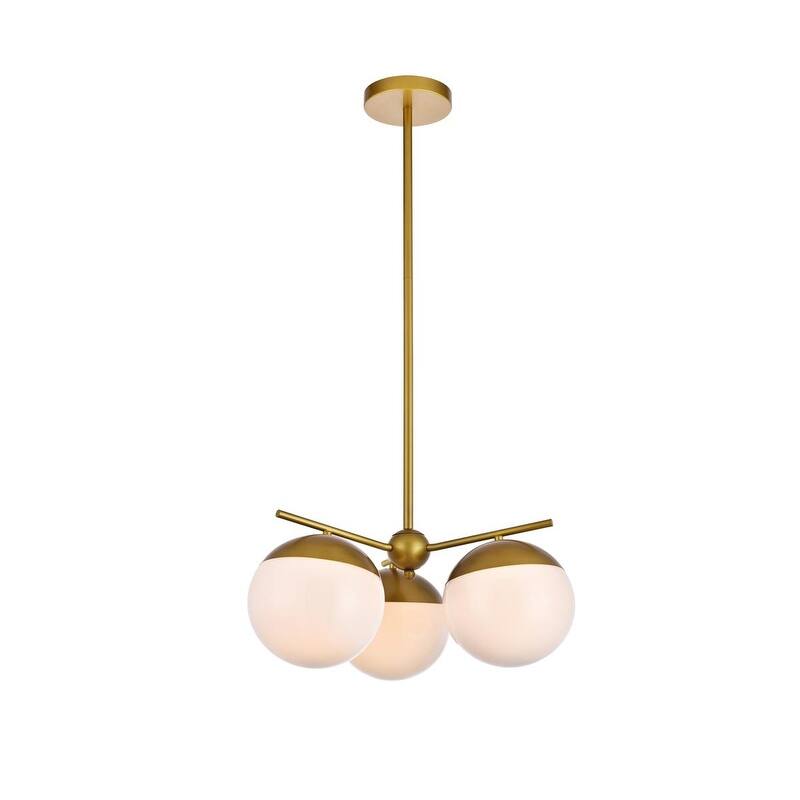 3-Light 21 inch Pendant with Frosted White Glass