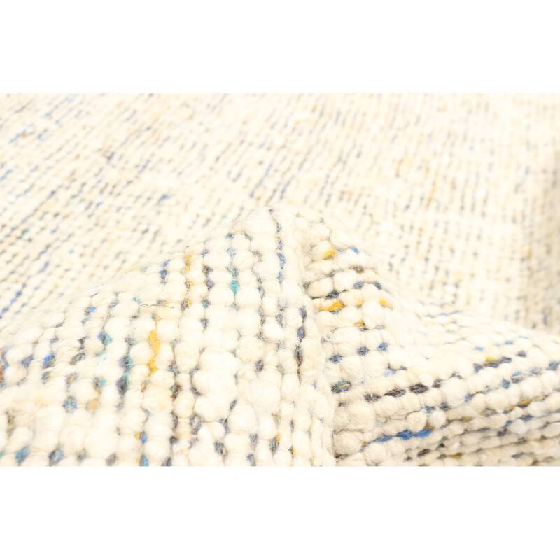 ECARPETGALLERY Braid weave Sienna Cream Wool Rug - 5'5 x 7'5