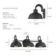 preview thumbnail 6 of 11, Hunter Mill Valley Matte Black 3 Light Bathroom Vanity Light - Transitional, Modern Farmhouse, Traditional
